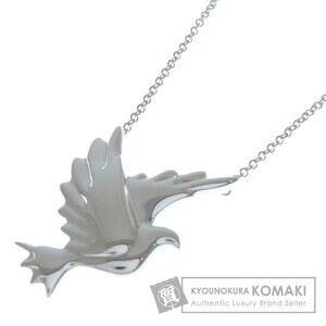 Tiffany Co bird motif necklace silver